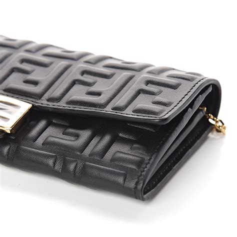 fendi chain continental wallet